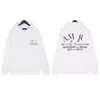 Heren hoodies amirs sweatshirts met lange mouwen en capuchon print letter casual winter herfst zak top