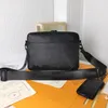 M50068 Pochette Trio en trois pièces pour hommes, sac messager pour hommes, ensembles de 3 pièces, sacs à bandoulière d'affaires de créateurs de luxe, porte-monnaie en toile de mode