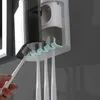 Multifunktion Automatisk tandkräm Squeezer Dammtät tandborstehållare med magnetiskt täckning för badrumstillbehör Set 231222