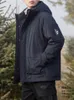 Men's 90 duck down hooded down jacket for men's winter new thick and warm outdoor jacket for men