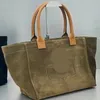 Niche Vintage Suede Handbag Fashion Single Shoulder Shopping Large Capacity Travel Bags