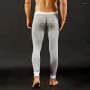 Men's Sleepwear Modal Autumn Pants Youth Low Rise Sexy Thin Warm High Stretch Leggings Free Panties Line Underpants