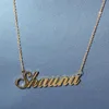 A-Z Custom Name Letters Gold Necklaces Womens Stainless Steel Choker Mens Fashion Hip Hop Jewelry DIY Letter Pendant Necklace260a