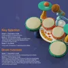 Детская барабанная установка, игрушки, безопасные стимулирующие детские барабанные игрушки, образовательный музыкальный инструмент для любознательных, подарок для мальчиков и девочек, 231225