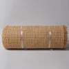 35 50cm Width Natural Webbing Grid Indonesian Plastic Rattan Roll Chinese Repair Tool Material for Chair Cabinet Furniture Decor 231225