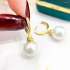 Bengelen oorbellen meibapj 10-11 mm grote natuurlijke rijstparels mode druppel 925 zilveren fijne bruiloft sieraden voor vrouwen