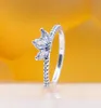 925 Sterling Silver Sparkling Herbarium Cluster Ring Fit P Jewelry Engagement Wedding Lovers Fashion Ring For Women4882098