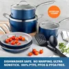 Ensembles d'ustensiaux de cuisine Bleu 10 pièces POS PANS SET