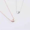 T Home Korean S925 Sterling Silver Colar Pingente Penda Feminina Pea Acacia Clavícula Prata de Prata247S