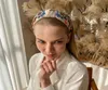 5 colores de moda diademas de tela hechas a mano estilo vintage mujeres cruzadas bandas para el cabello personalidad bordado floral niñas Hairband6237268