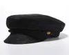 High Fashion Hats Sailor Cap Women Summer Sun Hat Caps Kvinnlig platt TYCKLY MILITÄR WIDE BRIM4428896