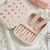 Portable Travel Leather Jewelry Storage High Quality Box Case Holder Earring Necklace Organizer Box With Mirror Inside For Women T192S