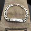 Top con brazalete de diseñador de lujo regalo unisex hip hop mujeres pulseras para hombres 16 cm 18 cm 20 cm de cadena de acero inoxidable de acero inoxidable de acero inoxidable