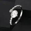 Bangle Jankelly Novo AAA Zircon Elements Folha Austríaca Cristal Pulseira Relógio para Festa de Casamento Moda Jóias Feitas com Atacado