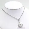 Hela AB Crystal Snap Necklace utbytbara snaphängen Halsband Fit 18mm Snap Button Jewelry Diy Bijoux Collier264q