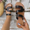 Slippers Female Shoes On Sale 2023 Basic Women's Casual Beach Women Round Toe Flat With Open Plus Size