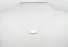 Sterling Silver 925 Classic Fashion Rose Gold Silver Lady Bean Necklace Jewelry Holiday Gift Q05315027524