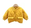 Kids Sportswear Winter New Baby Girl Clothes Children Fashion Solid Thick Jacket Toddler Casual Costume Infant Cotton Boys Coat7357598