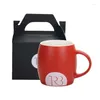 Mugs Customized Creative Wine Barrel Mug Premium Gifts Ceramic Coffee Cup Can Be Printed Logo