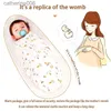 Sleeping Bags Baby Sleeping Bag Newborn Envelope Cocoon Wrap Swaddle Soft 100% Cotton 0-6 Months Sleep BlanketL231225