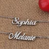 Pendant Necklaces Rebecca Name Necklace For Women Stainless Steel Jewelry 18k Gold Plated Nameplate Femme Mother Girlfriend Gift206C