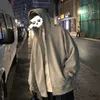 Капюшон мужчина с твердым цветом Zip up print hoddie y2k для мужчин Полный судадерас Хомбер Унисекс Куртки с капюшоном Корейский модный панк спорт 231222