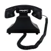 Vintage and Retro Style Audio Guestbook Phone ,Black Rotary Phone for Wedding Party Gathering