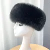 Berets Winter Thick Furry Hairband Faux Fur Hair Circle Russian Hat Women Girl Fluffy Headband Outdoor Ski Hats