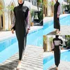 Set Burkini femme muzułmańskie stroje kąpielowe Kobiety 2022 Swizyt kąpielowy z długim rękawem Islamski kombinezon pływania