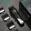 Original VGR professionnel tondeuse à cheveux pour hommes réglable corps barbe tondeuse électrique Rechargeable coupe de cheveux Machine barbier 231225