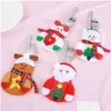 Christmas Decorations Merry Knife Fork Cutlery Bag Set Natal For Home Year Eve Xmas Party Decoration Jn02 Drop Delivery Garden Festi Dhhpo