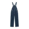 Denim Overall Dames Koreaanse Stijl Losse 2020 Nieuwe Mode Hoge Taille Slanke Rechte Casual Broek Herfst Broek Vrouwen