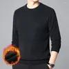 Pulls pour hommes Pull d'hiver Round Coul Labré de haute qualité Urban Simple coréen Fashionnable chaud doux doux épais hommes Vêtements 4xl