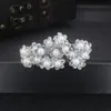 Hair Clips Silver Color Pearl Rhinestone Wedding Pins For Women Accessories Ornaments Jewelry Bridal Party Headpiece Gift