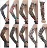 Tattoos 10 pcs/set Skin Proteive Nylon Stretchy Fake Temporary Tattoo Sleeves Arm Stockings Design Body Cool Men Unisex Fashion Arm Warmer