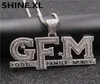 Hip Hop glacé dieu famille argent pendentif collier cubique Zircon or argent plaqué avec chaîne de corde 3338748