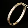 Armband Designer Schmuck Mode Gold Bangle Hochwertige Frauenbänder Luxus Mens Marke Rose Silber 6 mm Edelstahl 4 S273I