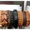 100pcs mens pour femmes vintage bracelet en cuir véritable bracelet bracelet bracelet de mode bijoux de mode bracelet mixte wmtnci Luckyha243q