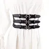 Ceintures de la taille rétro de ceinture de mode Black Goth Black Goth Bijoux ajusté pour les femmes et les filles335T