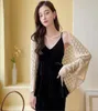 Scarves Fashion Women Sexy Cardigan Cover Sweaters Scarf Knitted With Sleeve Shawls Long Wrap Loose Oversized8420667