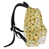 Backpack Flower Yellow Daisy Gradient Student School Bags Laptop Custom For Men Women Female Travel Mochila