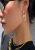 Tide Brand Stud Ins Hiphop Kardashian Ken Fasol Biełdów Płytowane 18 -karatowe złoto moda Allmatch Highend biżuteria 11102543