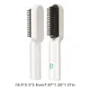 2 in 1 Hair Straightener Brush Ceramic Rechargeable Curler Autoshutoff Mini Curls Styling Tool 231225