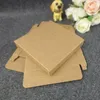 Подарочная упаковка, 100 шт., упаковочная коробка из крафт-бумаги, коробки «сделай сам», для керамического деревянного коврика для чашки, коврика для кружки, принадлежности