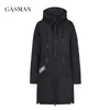 Jacken Gasman 2022 Neue Windproof -Down -Jacke Frauen mit Kapuzeparka Jacke Herumn Frauen Fashion Biojackets weibliche Dünne Pufferjacken