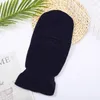 Berets Schwarze Wointer Full Face Cover Ski Maske Hut Bären Ohr Ohrbalaclava Strickhüte Outdoor Radsport Schutz Mützen Mützen Männer