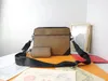 M50068-69443 مصمم أكياس رجالي نساء Pochette Trio Trio Cross Body Body Withing Bage Batwork Handbag Counter Counter Bage Crossbody Bag مع حقيبة غبار