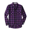 Men's T Shirts Plaid Shirt Flannel Brushed Warm Casual Korean Fashion Art 3d Digital Print Ethnic