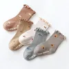 5 paare/los Kleinkind Kinder Rüschen Socken Für Mädchen Mode Infant Baby Anti Slip Ankle Socke Baumwolle Blumenmuster geboren Socken 231225