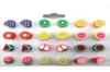 Brincos em formato de fruta fofos para meninas lote misto brincos de argila de polímero 100 pares inteiros 7428251